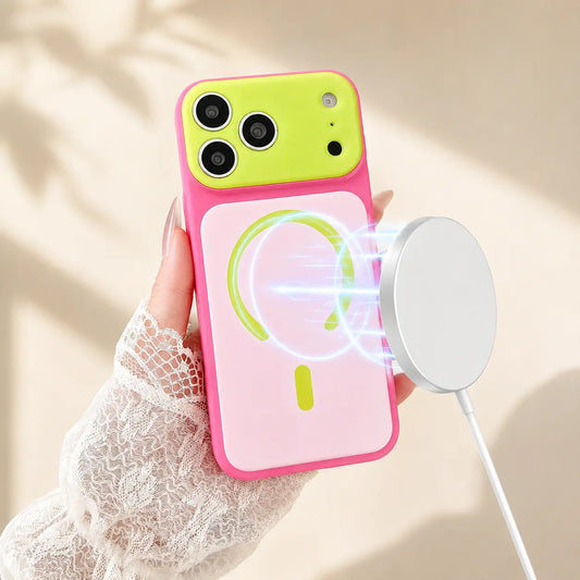 🌞🌈SUMMER HOT SALE 💥50K+ SOLD!📱Trendy iPhone Case Hot Sale | Dopamine Color Block MagSafe Case – Ultra-Slim Matte Hard PC Cover for iPhone 17 Pro Max UK🇬🇧