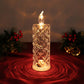 Set of 4 LED Crystal Candle Lights- Romantic Tabletop Night Lights