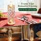 Set of 4 LED Crystal Candle Lights- Romantic Tabletop Night Lights