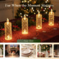 Set of 4 LED Crystal Candle Lights- Romantic Tabletop Night Lights