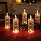 Set of 4 LED Crystal Candle Lights- Romantic Tabletop Night Lights