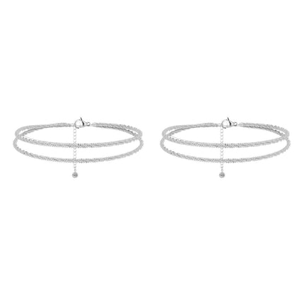 💜LAST DAY - BUY 1 GET 1 FREE💜Dainty Layered waterproof anklet