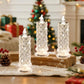 Set of 4 LED Crystal Candle Lights- Romantic Tabletop Night Lights