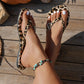 💜 LAST DAY PROMOTION - 50%OFF💜Cute Leopard Heart Charm Sandals